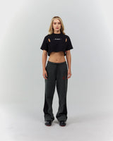 CROP TOP MUJER ARDENTE NEGRO CLEMONT - Clemont Oficial