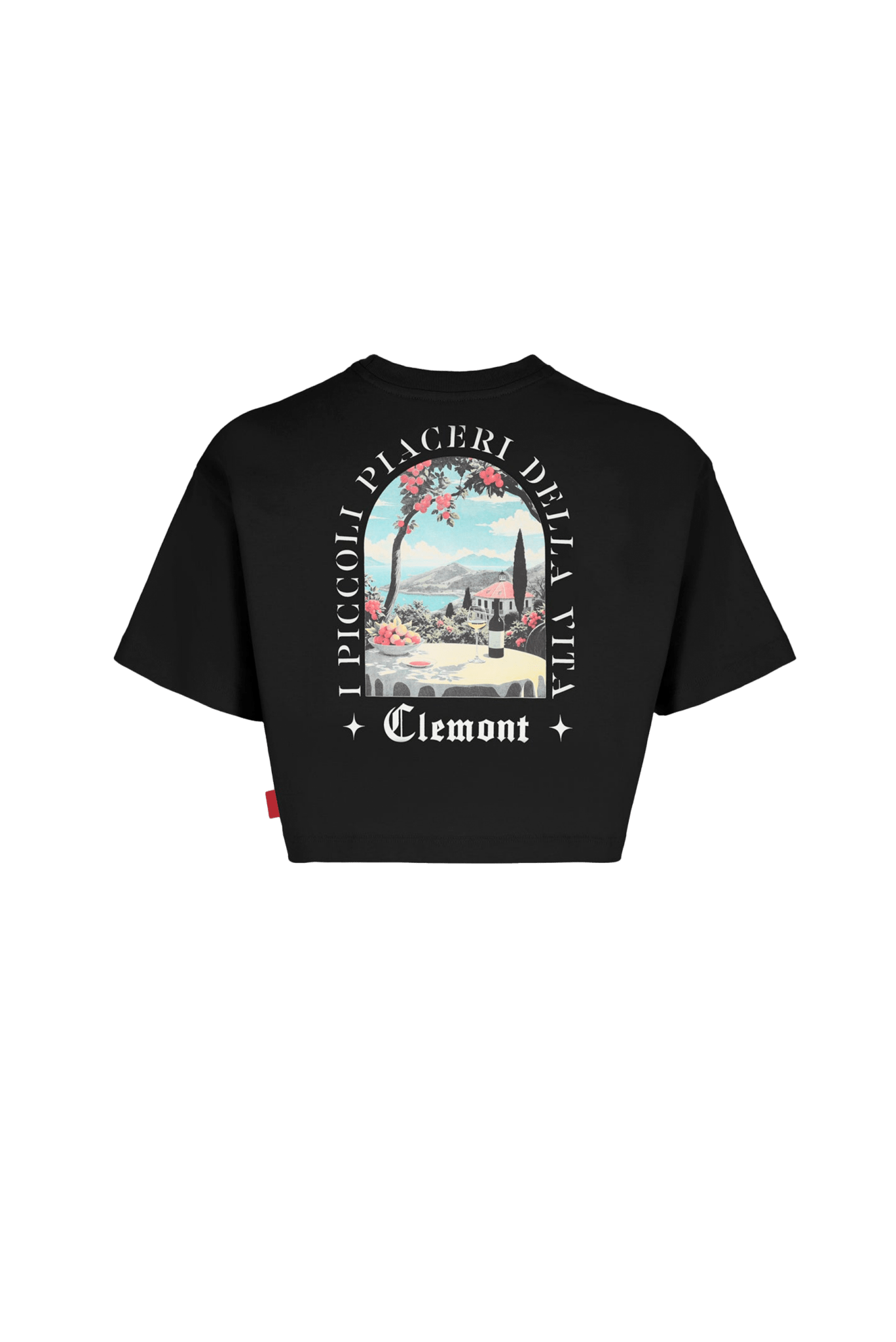 CROP TOP MUJER ARDENTE NEGRO CLEMONT - Clemont Oficial