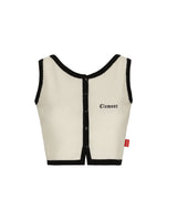 CROP TOP MUJER ELEGANZA CREMA/NEGRO CLEMONT - CLEMONT.CO S.A.S.