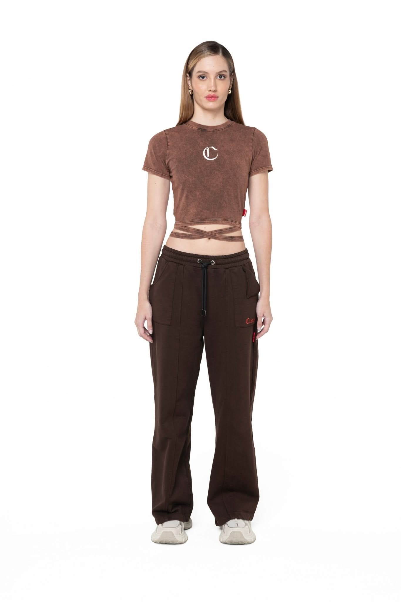 CROP TOP MUJER INGANNARE MOCCA CLEMONT - Clemont Oficial