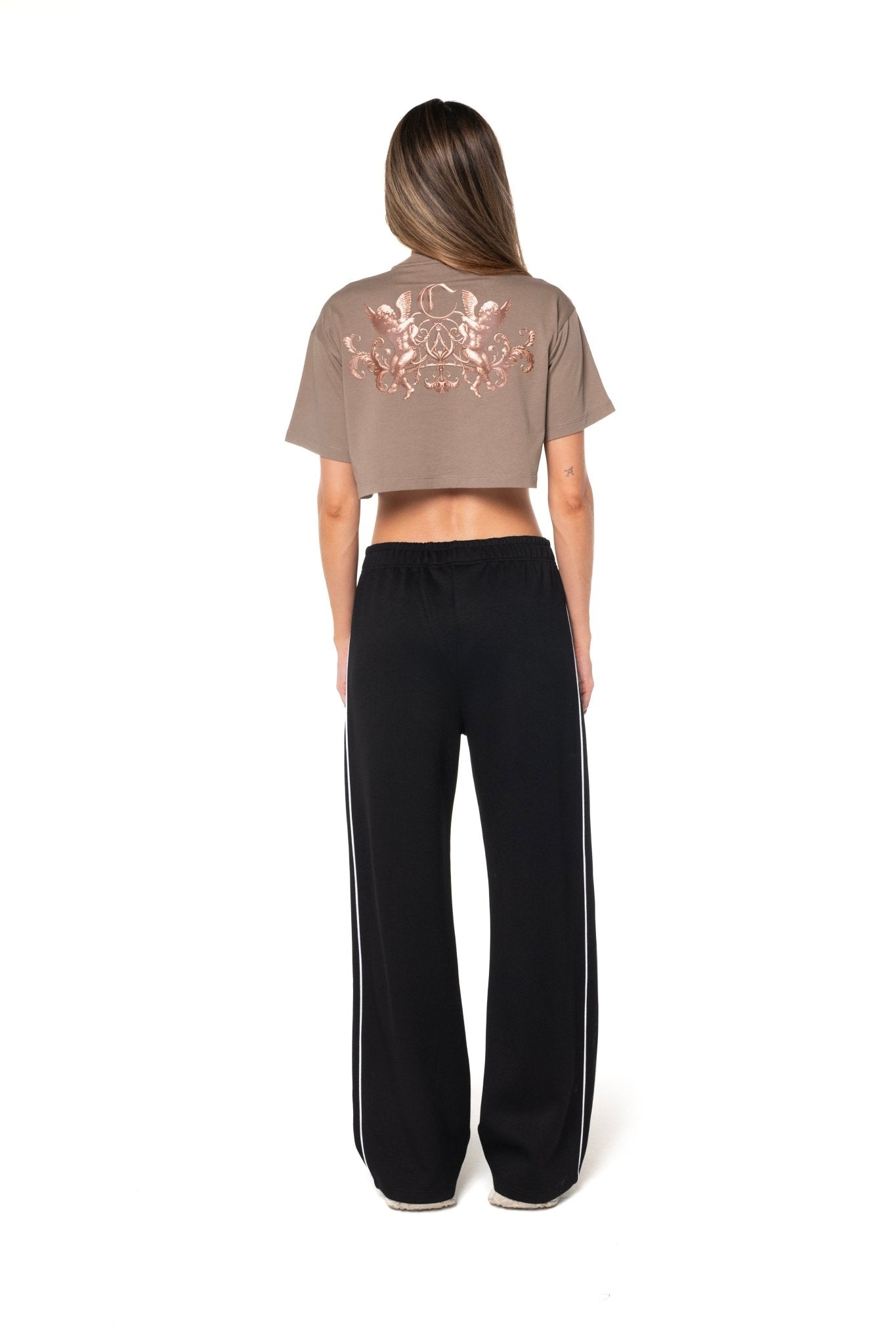 CROP TOP OVERSIZED MUJER APPOGGIO TAUPE CLEMONT - Clemont Oficial