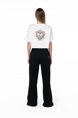 CROP TOP OVERSIZED MUJER RISTORO CREMA CLEMONT - Clemont Oficial