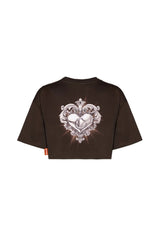 CROP TOP OVERSIZED MUJER RISTORO MOCCA CLEMONT - Clemont Oficial