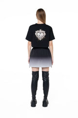 CROP TOP OVERSIZED MUJER RISTORO NEGRO CLEMONT - Clemont Oficial