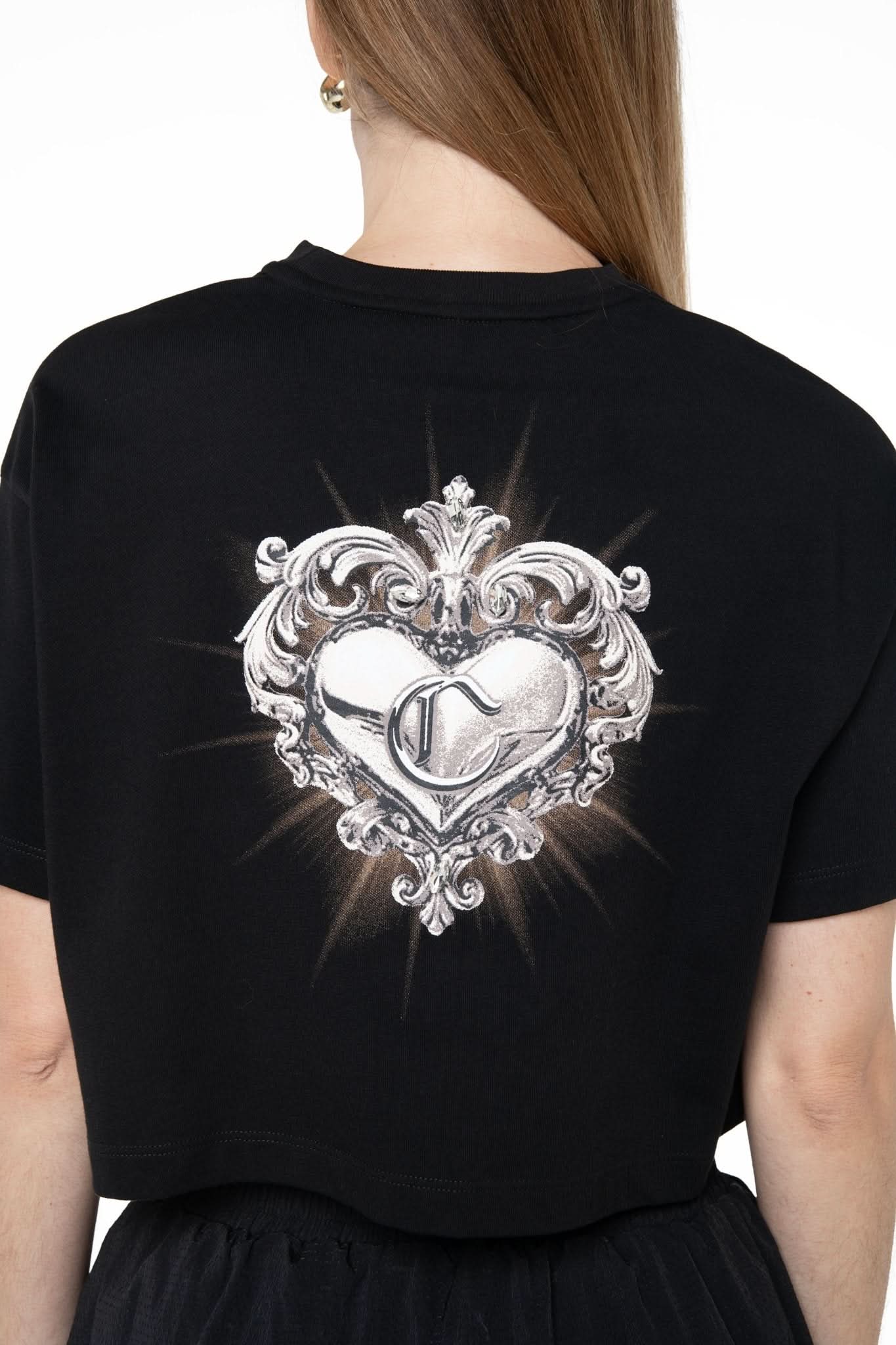 CROP TOP OVERSIZED MUJER RISTORO NEGRO CLEMONT - Clemont Oficial