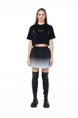 CROP TOP OVERSIZED MUJER RISTORO NEGRO CLEMONT - Clemont Oficial