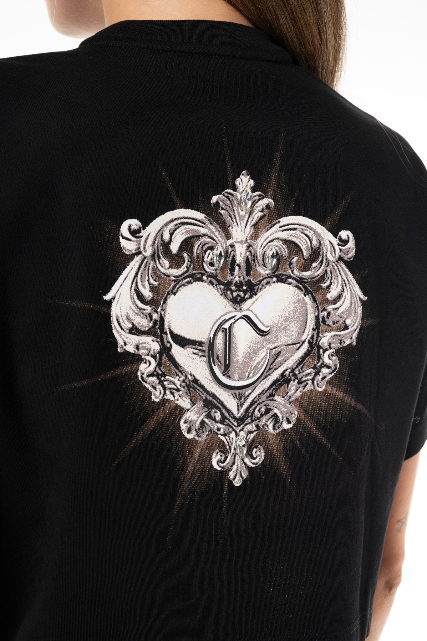 CROP TOP OVERSIZED MUJER RISTORO NEGRO CLEMONT - Clemont Oficial