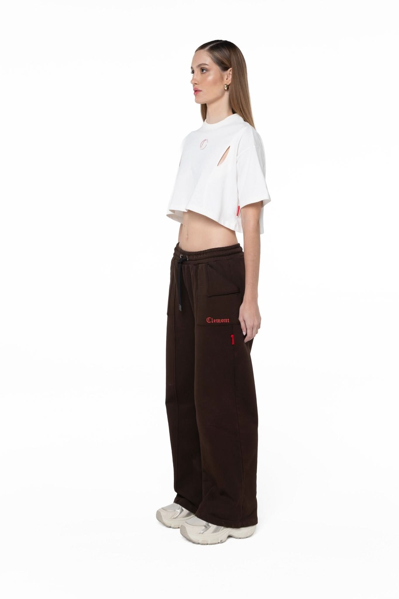CROP TOP SEMI OVERSIZED MUJER APPOGGIO CREMA CLEMONT - Clemont Oficial