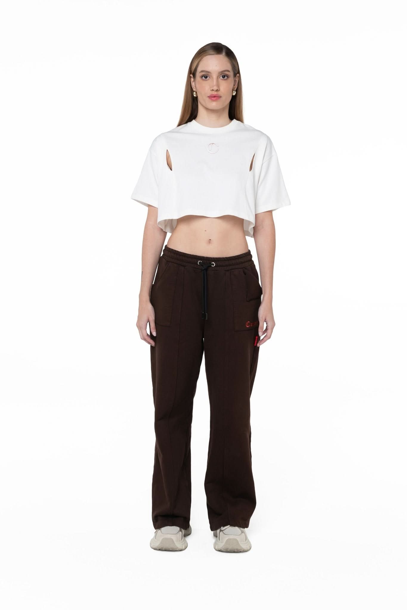 CROP TOP SEMI OVERSIZED MUJER APPOGGIO CREMA CLEMONT - Clemont Oficial