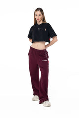 CROP TOP SEMI OVERSIZED MUJER APPOGGIO NEGRO CLEMONT - Clemont Oficial