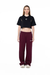 CROP TOP SEMI OVERSIZED MUJER APPOGGIO NEGRO CLEMONT - Clemont Oficial