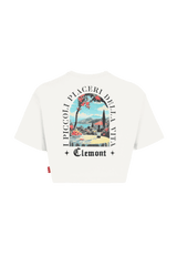 CROP TOP WOMEN ARDENTE CREAM CLEMONT - CLEMONT.CO S.A.S.