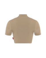 CROP TOP WOMEN LUMINOSA TAUPE CLEMONT - Clemont Oficial