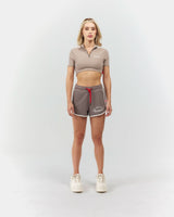 CROP TOP WOMEN LUMINOSA TAUPE CLEMONT - Clemont Oficial
