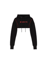 CROPPED HOODIE WOMEN VIGORE BLACK CLEMONT - CLEMONT.CO S.A.S.
