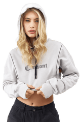 CROPPED HOODIE WOMEN VIGORE GREY CLEMONT - CLEMONT.CO S.A.S.