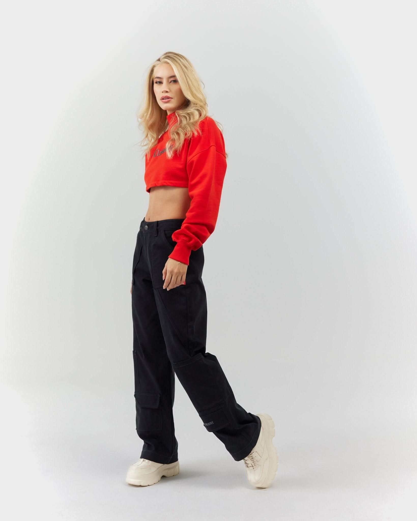 CROPPED SWEATER WOMEN BELLEZZA RED CLEMONT - CLEMONT.CO S.A.S.