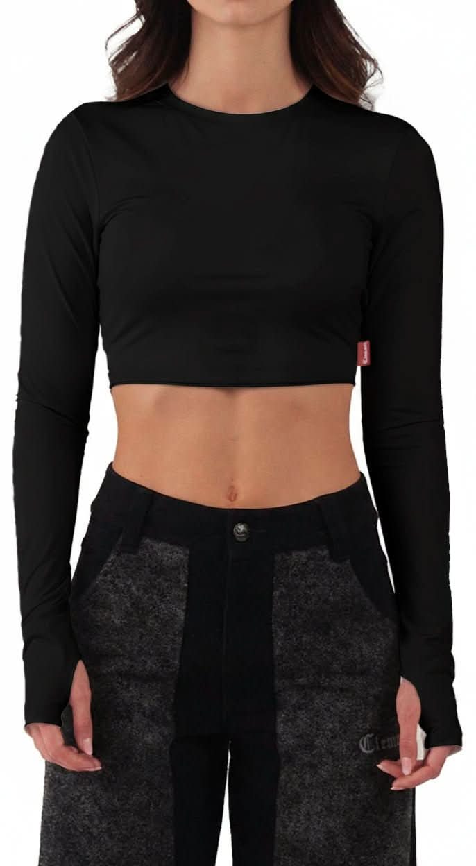 CROPTOP DIVINAZIONE NEGRO CLEMONT - CLEMONT.CO S.A.S.