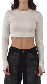 CROPTOP DIVINAZIONE NUDE CLEMONT - CLEMONT.CO S.A.S.