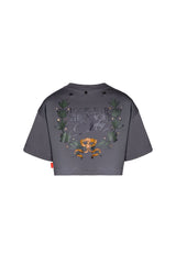 CROPTOP OVERSIZED MUJER CENERE GRIS OSCURO CLEMONT - CLEMONT.CO S.A.S.