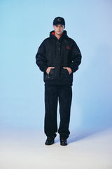 HOODIE HOMBRE INTRECCIO NEGRO/NEGRO CLEMONT - Clemont Oficial