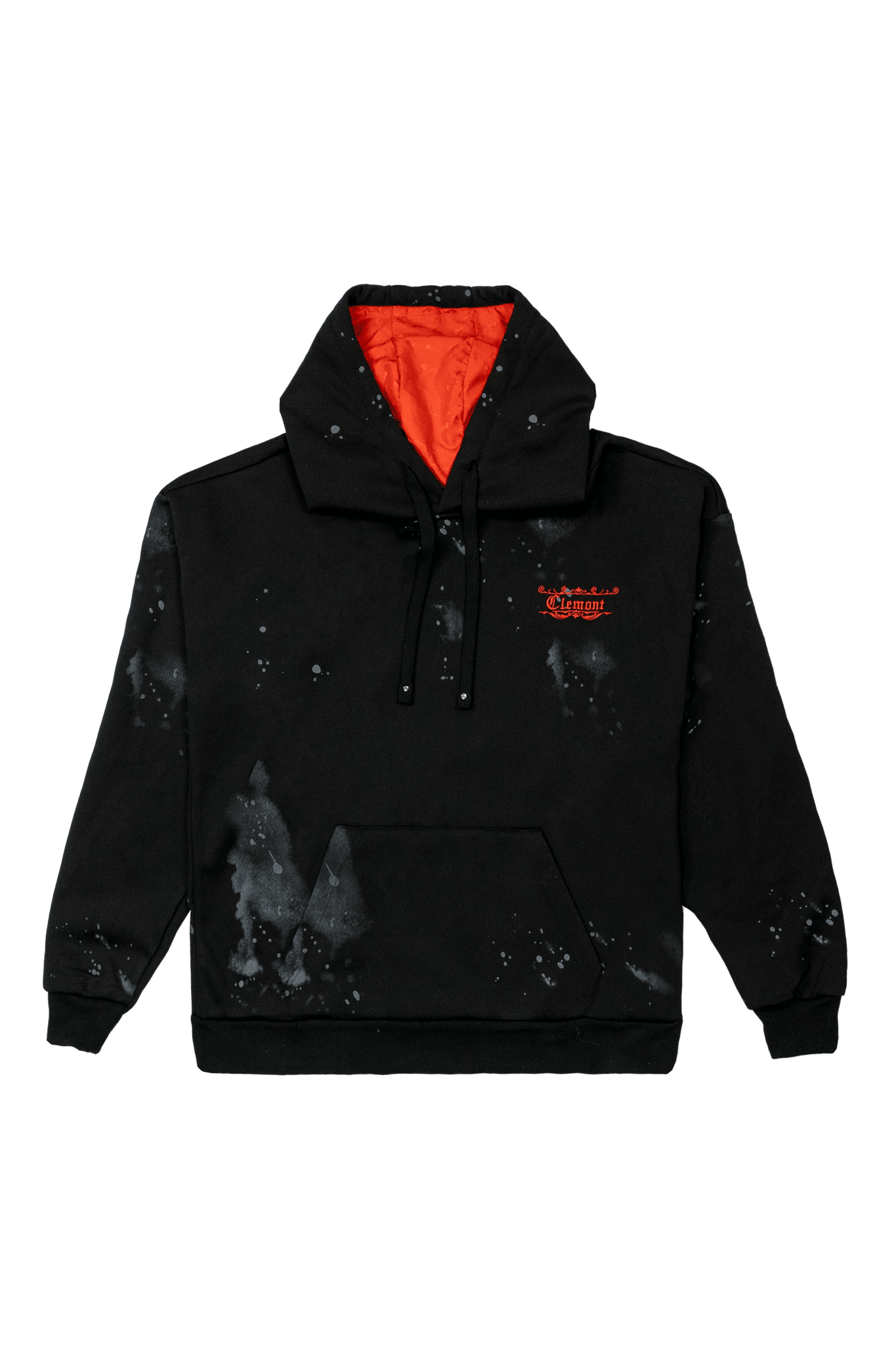 HOODIE HOMBRE INTRECCIO NEGRO/NEGRO CLEMONT - Clemont Oficial
