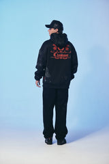 HOODIE HOMBRE INTRECCIO NEGRO/NEGRO CLEMONT - Clemont Oficial