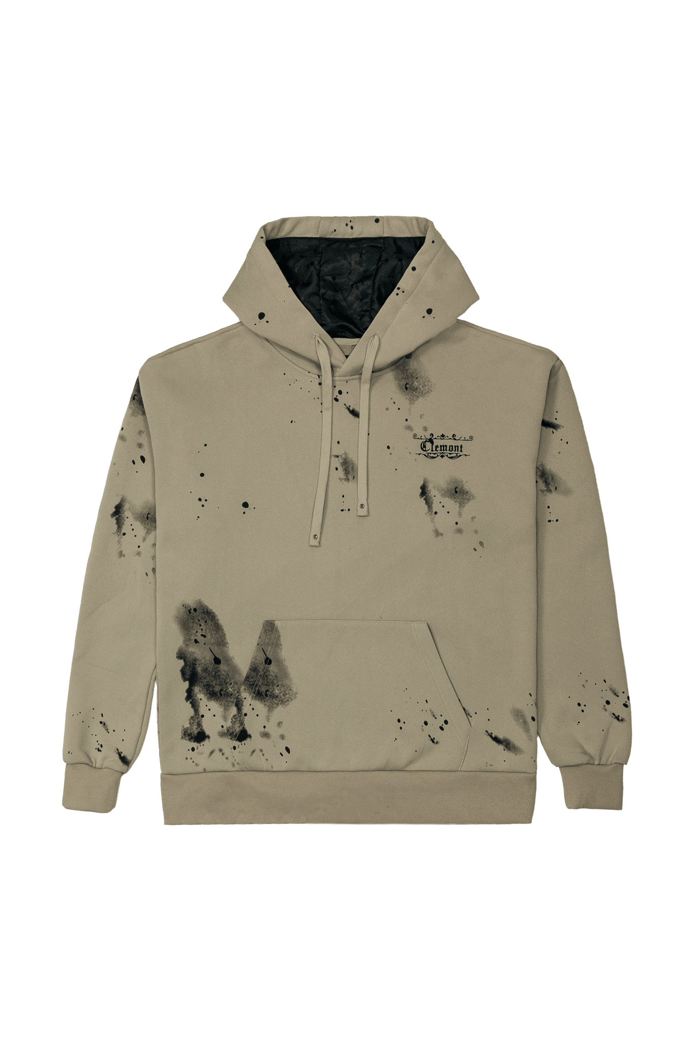 HOODIE HOMBRE INTRECCIO SAFARI/NEGRO CLEMONT - Clemont Oficial