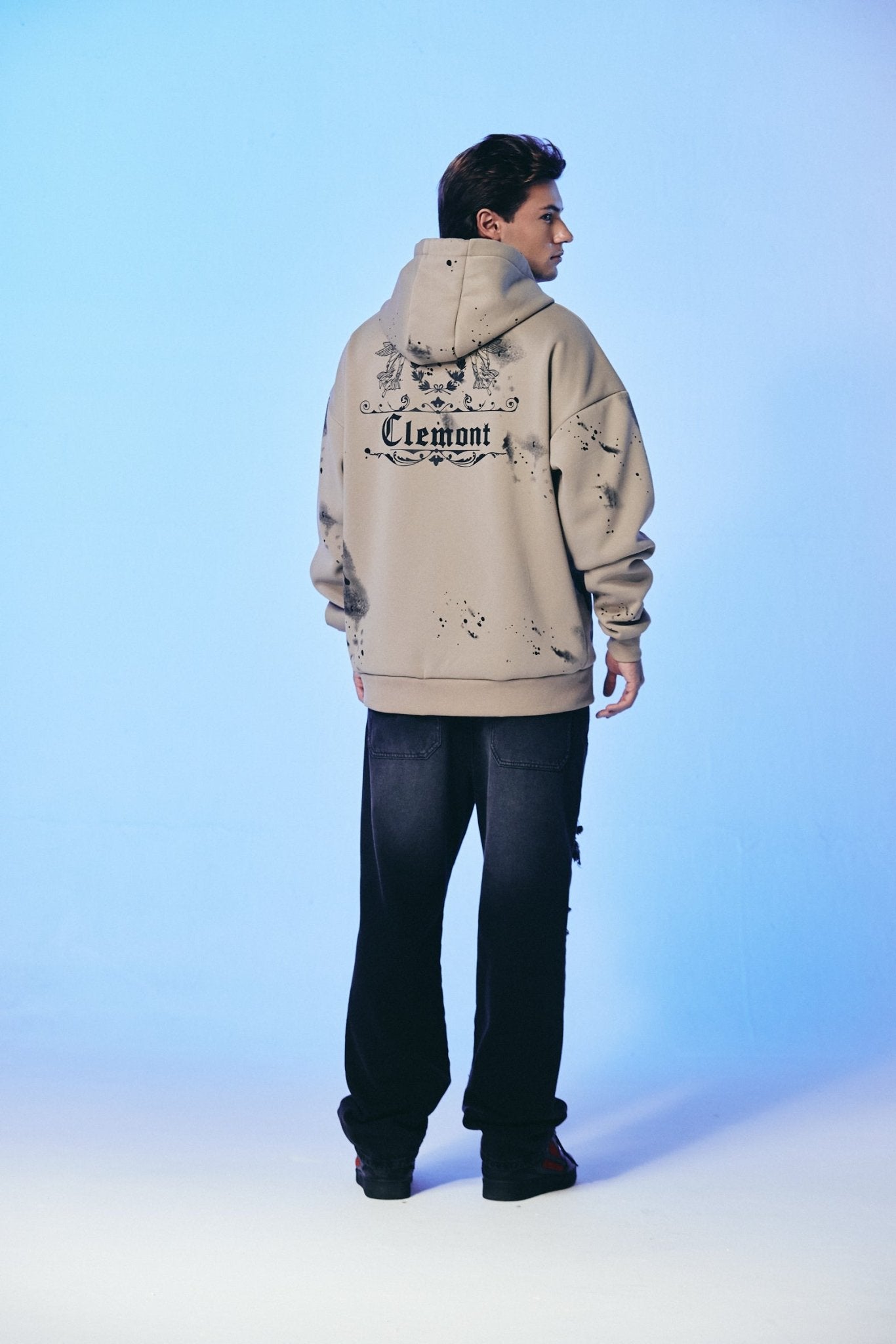 HOODIE HOMBRE INTRECCIO SAFARI/NEGRO CLEMONT - Clemont Oficial