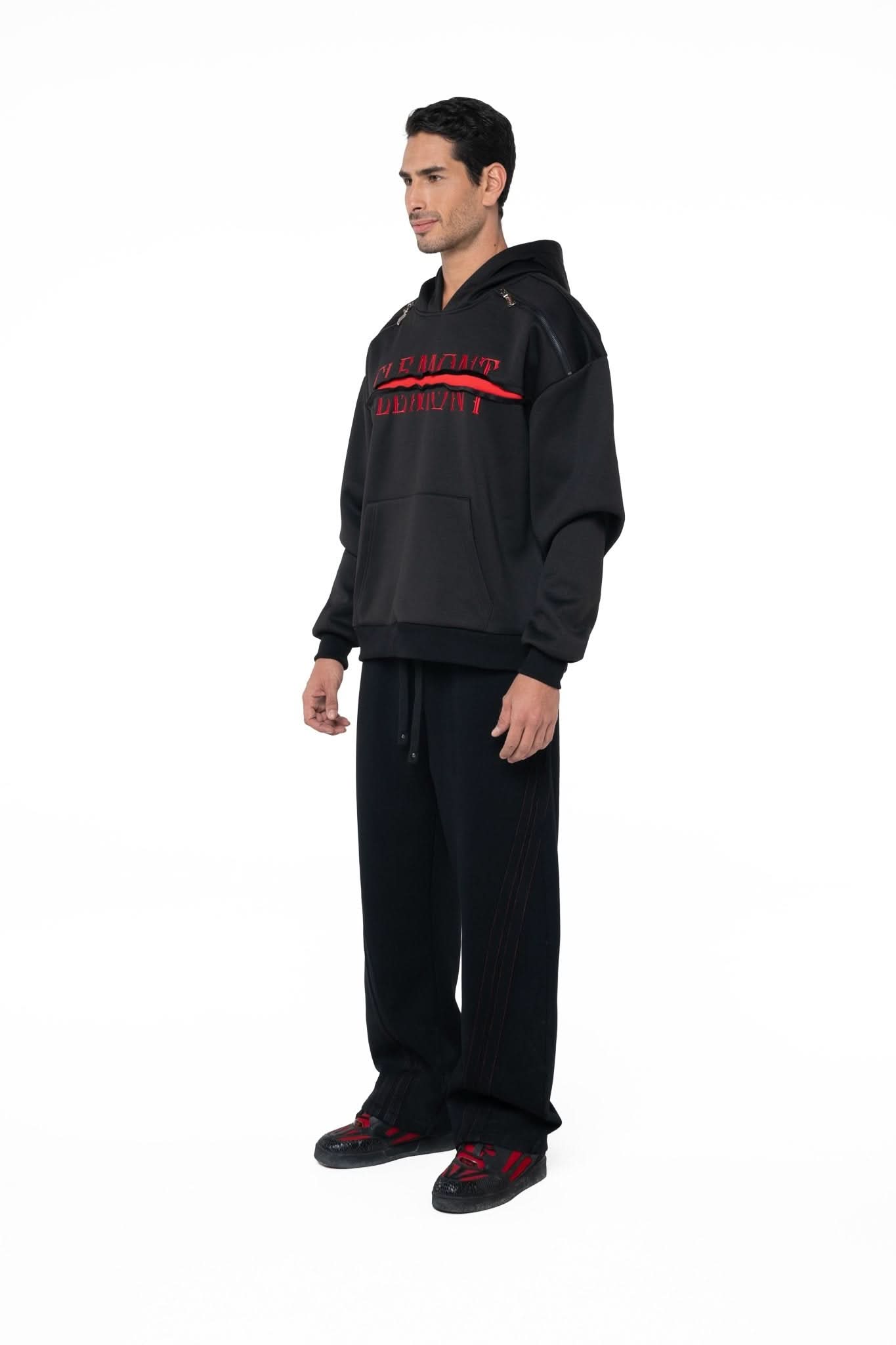 HOODIE MASCULINO DECADUTO NEGRO CLEMONT - Clemont Oficial