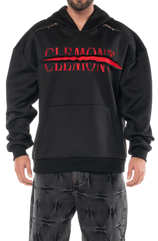 HOODIE MASCULINO DECADUTO NEGRO CLEMONT - Clemont Oficial