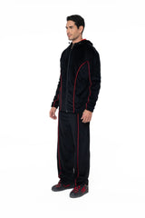 HOODIE MASCULINO RADUNARE NEGRO/ROJO CLEMONT - Clemont Oficial