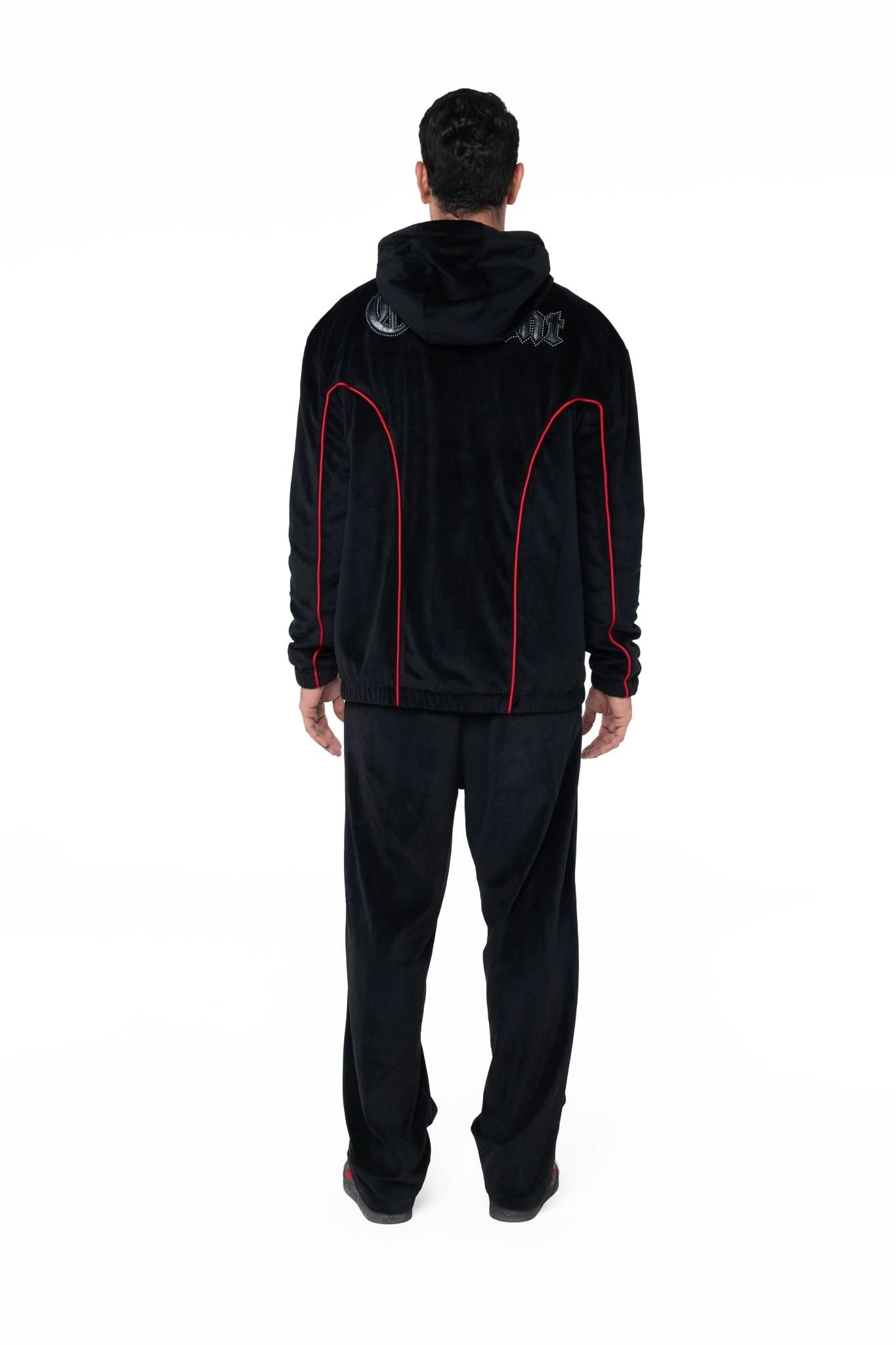 HOODIE MASCULINO RADUNARE NEGRO/ROJO CLEMONT - Clemont Oficial