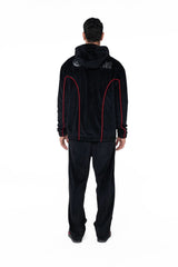 HOODIE MASCULINO RADUNARE NEGRO/ROJO CLEMONT - Clemont Oficial