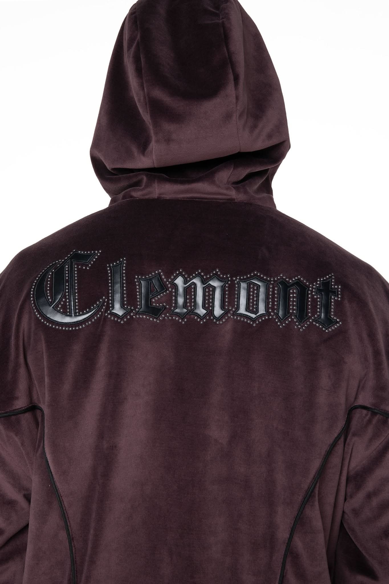 HOODIE MASCULINO RADUNARE VINOTINTO/NEGRO CLEMONT - Clemont Oficial