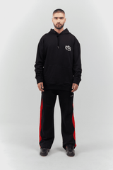 HOODIE MEN FIORITURA BLACK CLEMONT - CLEMONT.CO S.A.S.