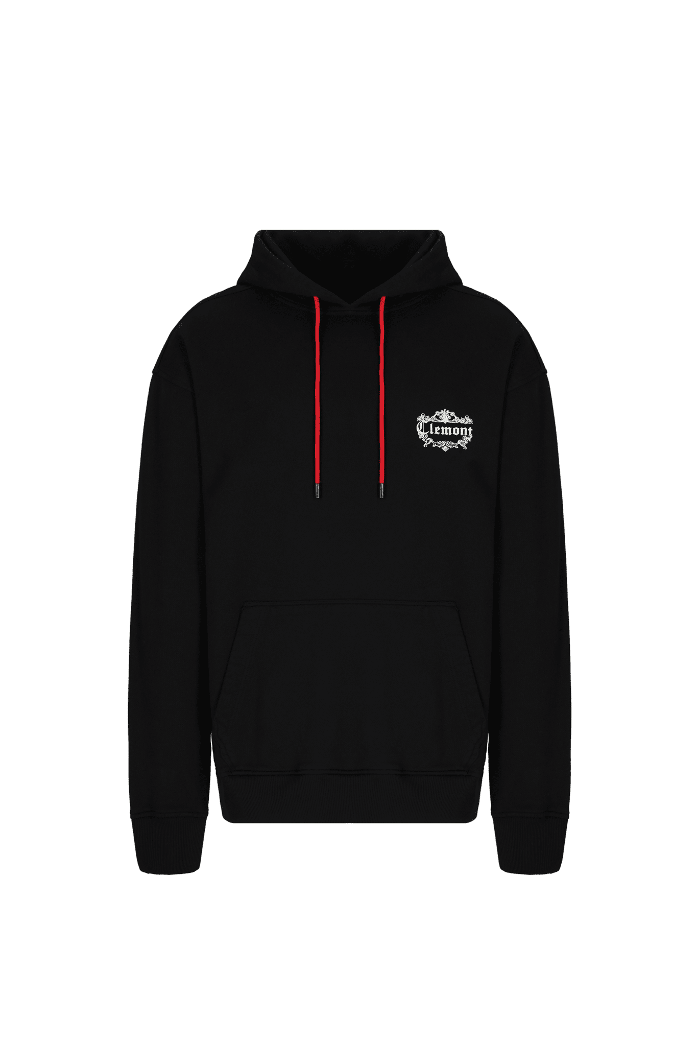 HOODIE MEN FIORITURA BLACK CLEMONT - CLEMONT.CO S.A.S.