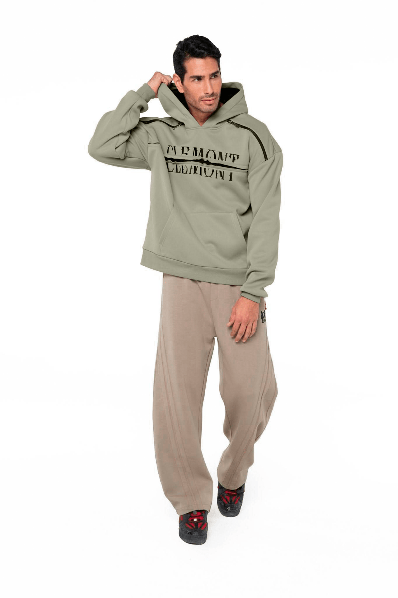 HOODIE OVERSIZED DECADUTO VERDE CLEMONT - Clemont Oficial