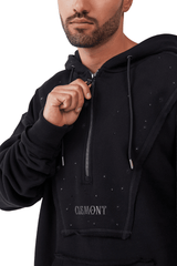HOODIE OVERSIZED HOMBRE NERO NEGRO CLEMONT - CLEMONT.CO S.A.S.