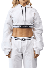 HOODIECROP MUJER SINCRONIA CREMA CLEMONT - CLEMONT.CO S.A.S.