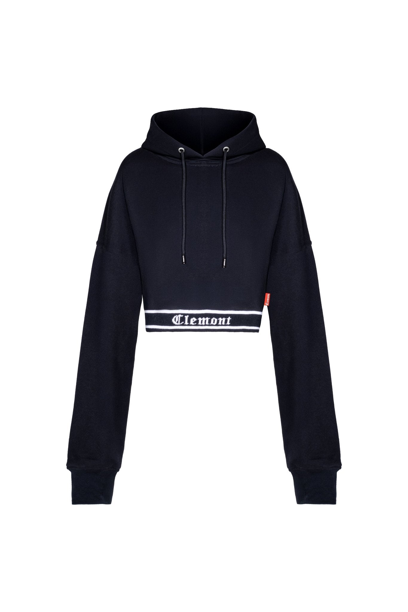 HOODIECROP MUJER SINCRONIA NEGRO CLEMONT - CLEMONT.CO S.A.S.