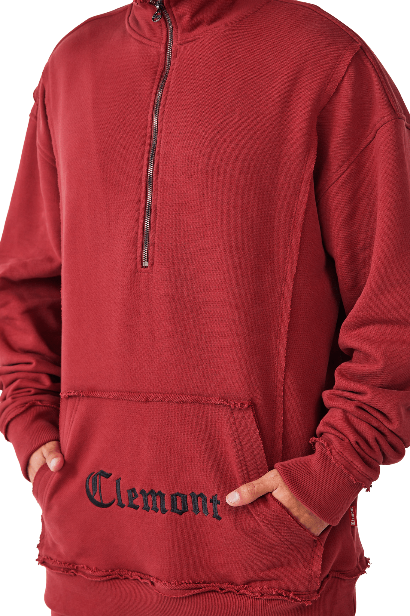 HOODIES HOMBRE DISTRUTTO BURGUNDY CLEMONT - CLEMONT.CO S.A.S.