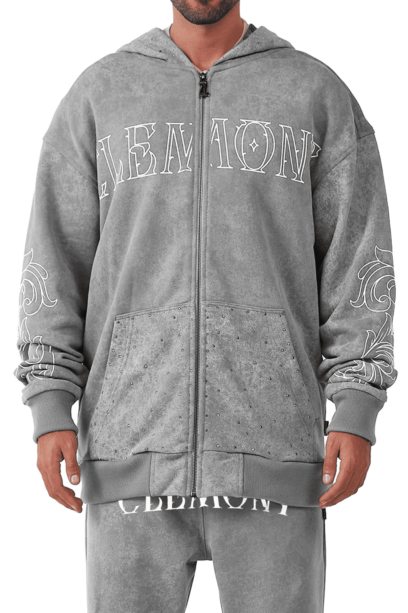 HOODIES HOMBRE MALEVOLO GRIS CLEMONT - CLEMONT.CO S.A.S.