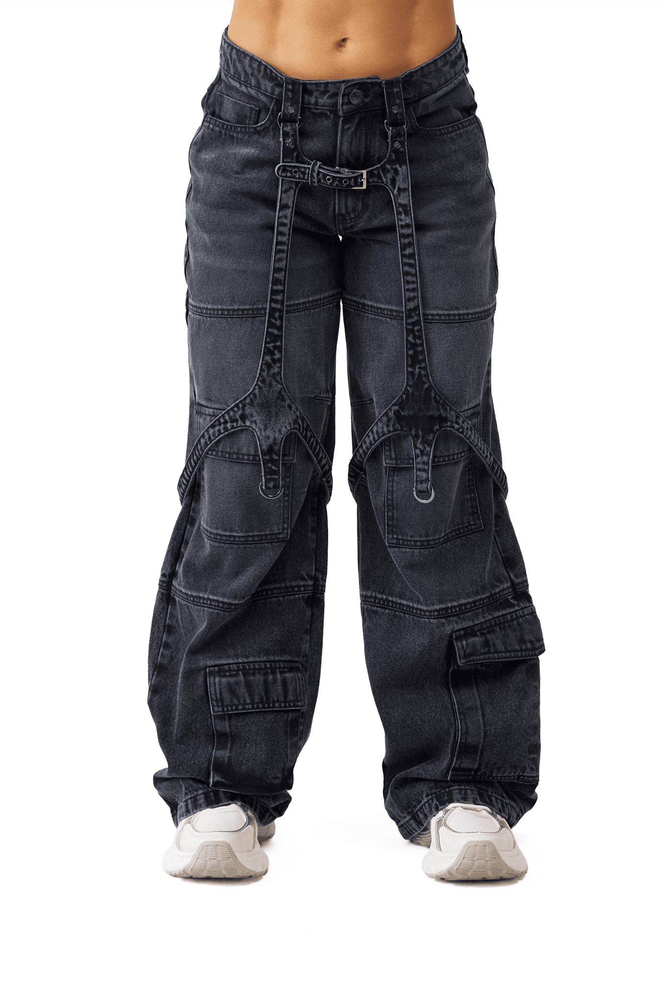 JEAN CARGO MUJER LABIRINTO NEGRO CLEMONT - CLEMONT.CO S.A.S.