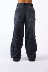 JEAN CARGO MUJER LABIRINTO NEGRO CLEMONT - CLEMONT.CO S.A.S.