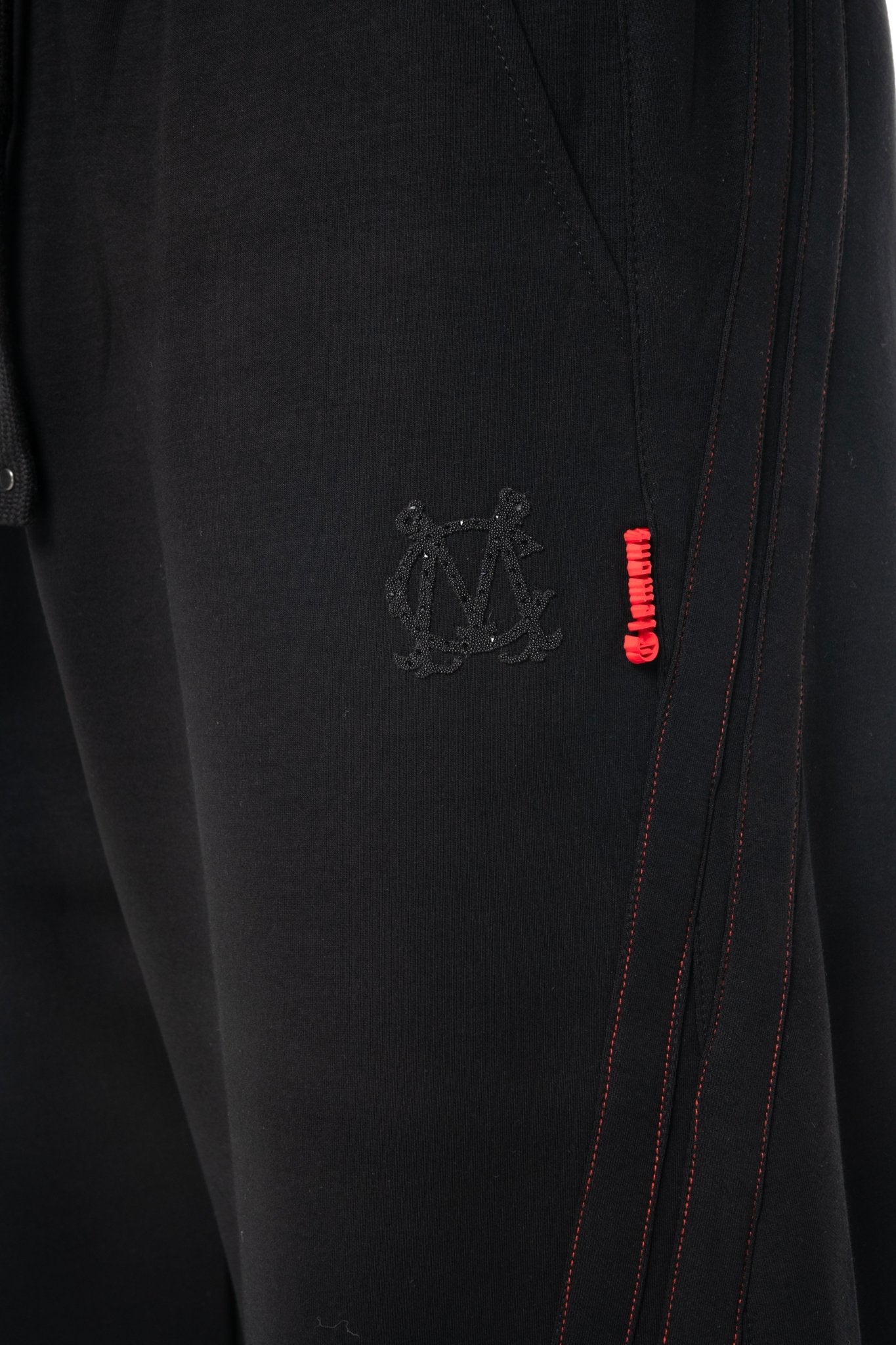 SUDADERA MASCULINA RICAMO NEGRO CLEMONT - Clemont Oficial