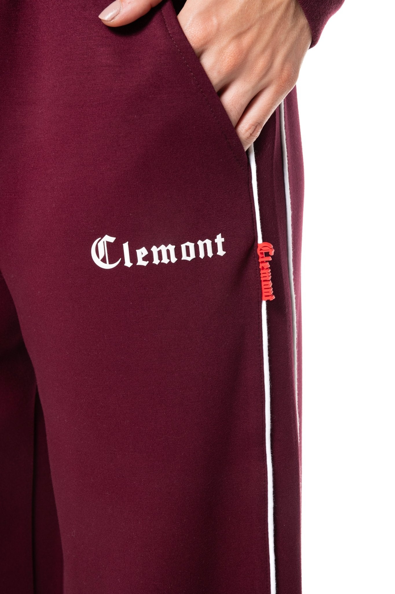 SUDADERA MUJER SENTIERO VINOTINTO/CREMA CLEMONT - Clemont Oficial
