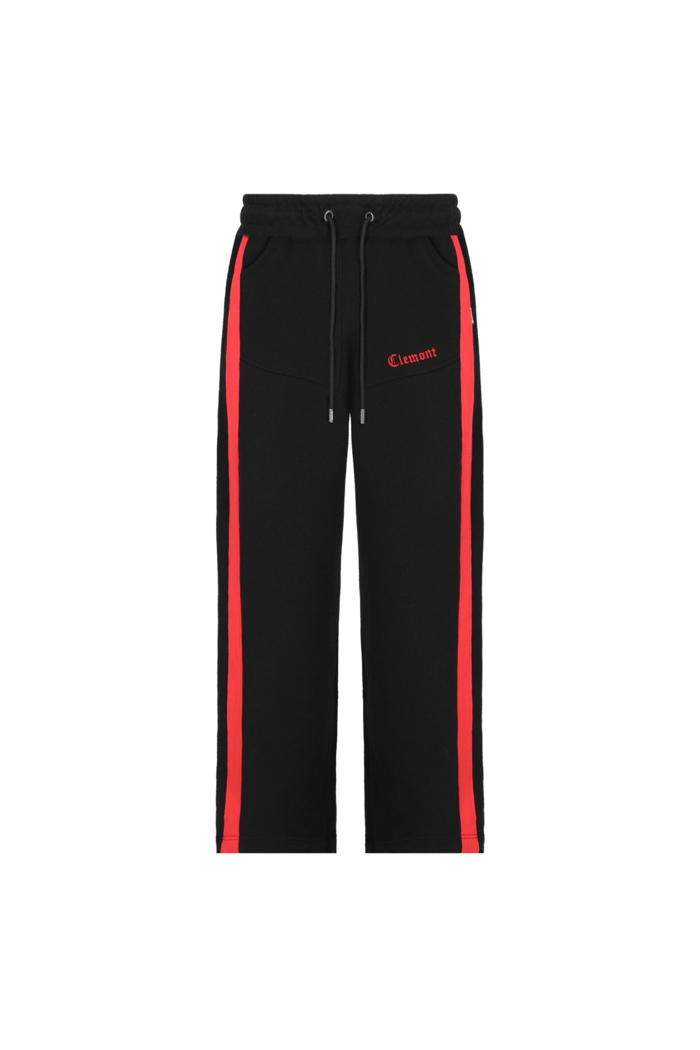SWEAT PANTS MEN LUSSO BLACK/RED CLEMONT - CLEMONT.CO S.A.S.