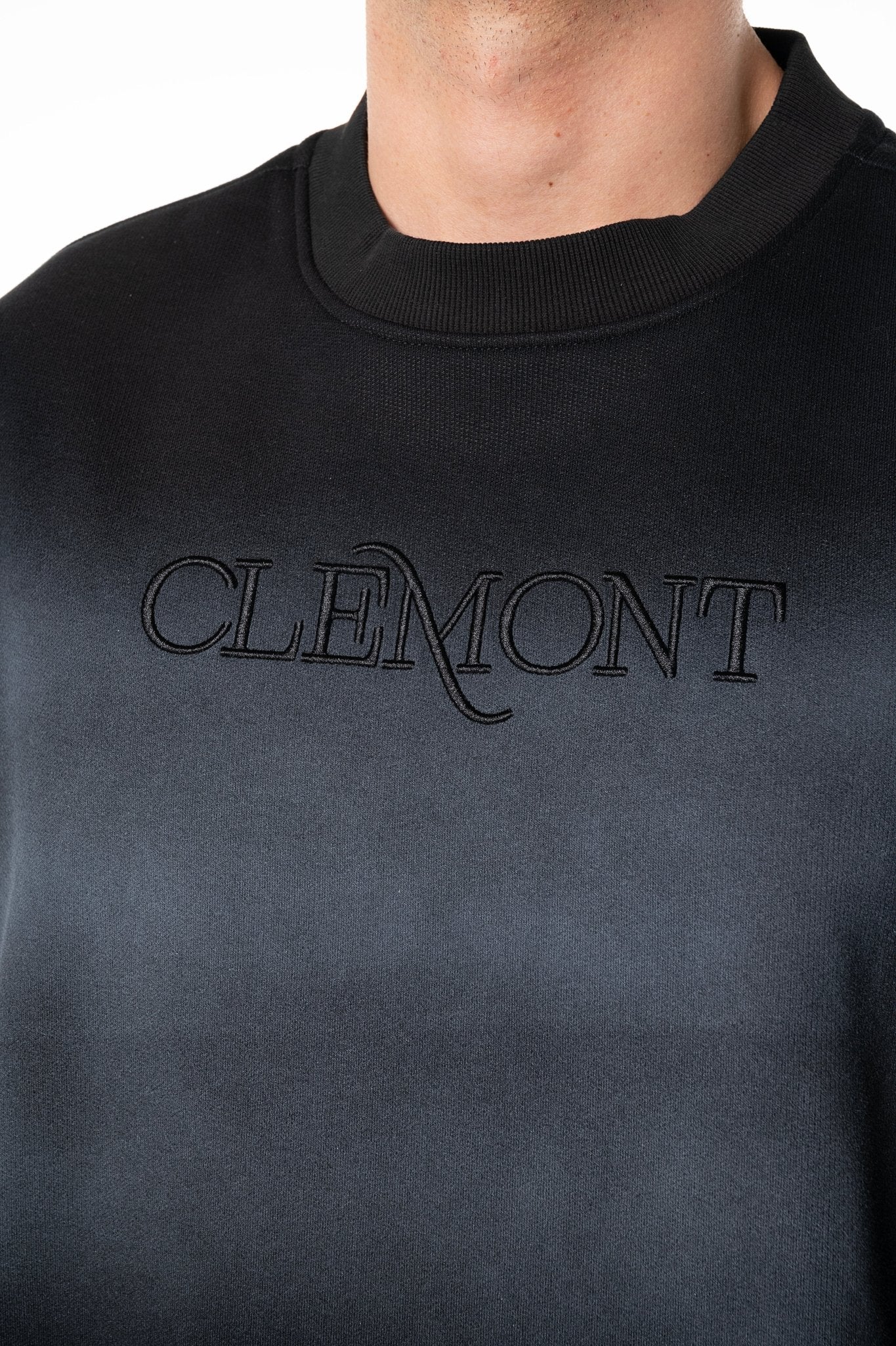 SWEATER CREW NECK MASCULINO ARGINA NEGRO CLEMONT - Clemont Oficial
