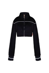 SWEATER CROPPED MUJER BREZZA NEGRO/CREMA CLEMONT - Clemont Oficial